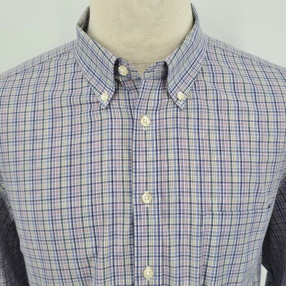Charles Tyrwhitt Weekend Non Iron Classic Fit Pastel Plaid Shirt Men's XXL - Picture 1 of 6